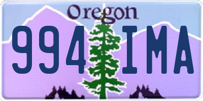 OR license plate 994IMA