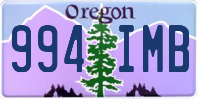 OR license plate 994IMB
