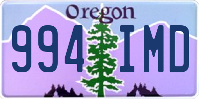 OR license plate 994IMD