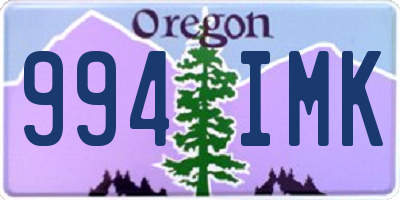 OR license plate 994IMK