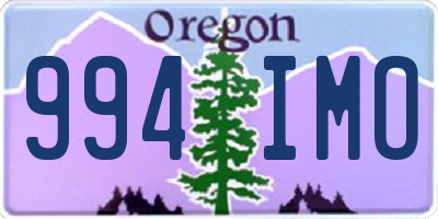 OR license plate 994IMO