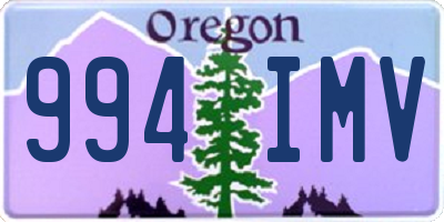 OR license plate 994IMV