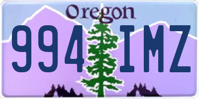 OR license plate 994IMZ