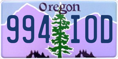 OR license plate 994IOD