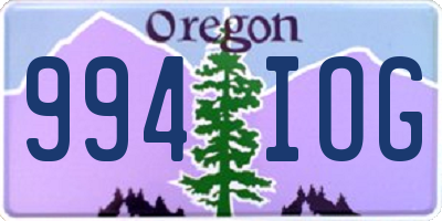 OR license plate 994IOG