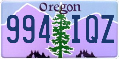 OR license plate 994IQZ