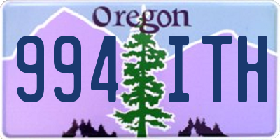 OR license plate 994ITH