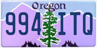 OR license plate 994ITQ