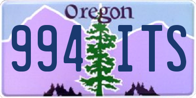 OR license plate 994ITS