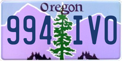 OR license plate 994IVO