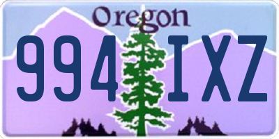 OR license plate 994IXZ