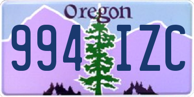 OR license plate 994IZC
