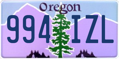 OR license plate 994IZL