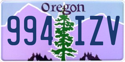 OR license plate 994IZV