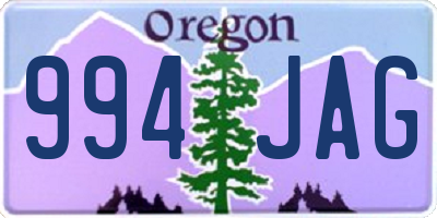 OR license plate 994JAG