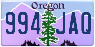 OR license plate 994JAQ