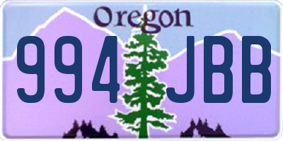 OR license plate 994JBB