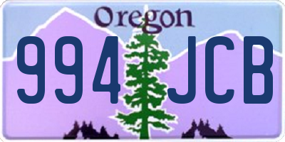 OR license plate 994JCB