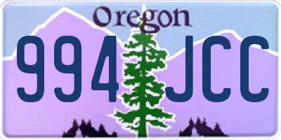 OR license plate 994JCC