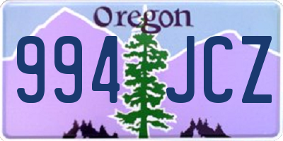 OR license plate 994JCZ