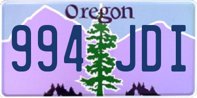 OR license plate 994JDI