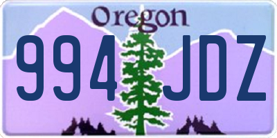 OR license plate 994JDZ