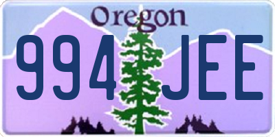 OR license plate 994JEE