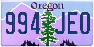 OR license plate 994JEO