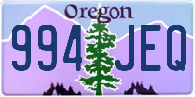 OR license plate 994JEQ