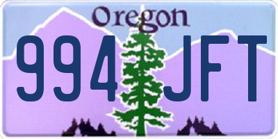 OR license plate 994JFT