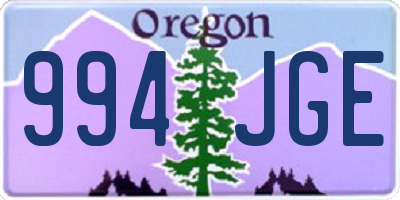 OR license plate 994JGE