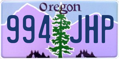 OR license plate 994JHP