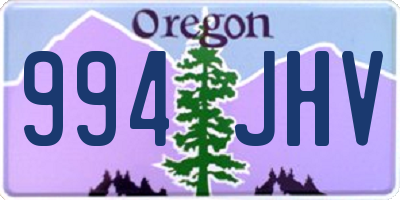 OR license plate 994JHV