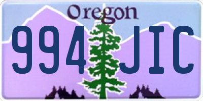 OR license plate 994JIC