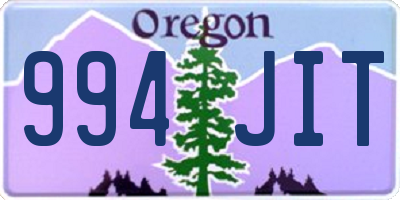 OR license plate 994JIT