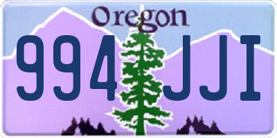 OR license plate 994JJI