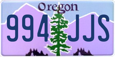 OR license plate 994JJS