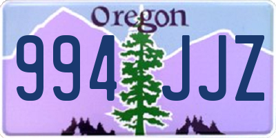 OR license plate 994JJZ