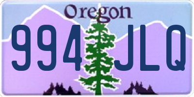 OR license plate 994JLQ