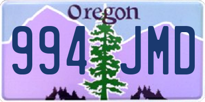 OR license plate 994JMD