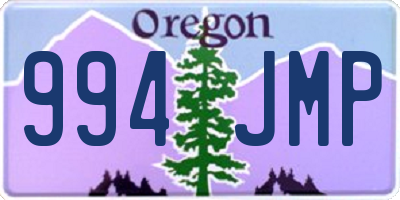 OR license plate 994JMP