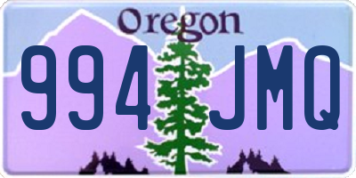 OR license plate 994JMQ