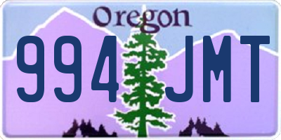 OR license plate 994JMT