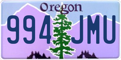 OR license plate 994JMU