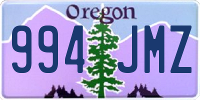 OR license plate 994JMZ