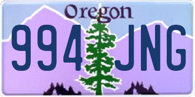 OR license plate 994JNG