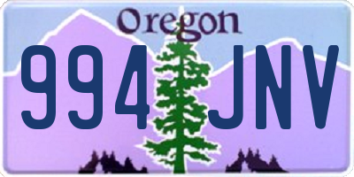 OR license plate 994JNV