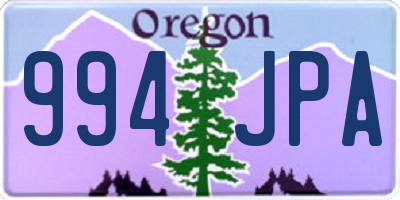 OR license plate 994JPA