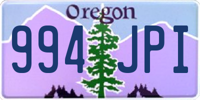 OR license plate 994JPI