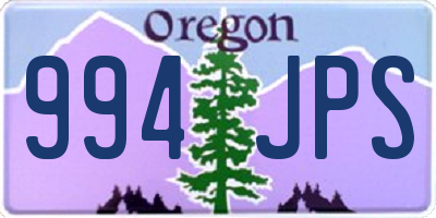 OR license plate 994JPS